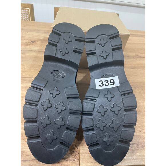 Sofft Womens Samira Chelsea Ankle Boot Black Suede Leather Size 10 NWOB Lug Sole - Picture 9 of 11